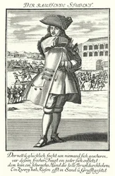 Der kämpfende Student (Stich)