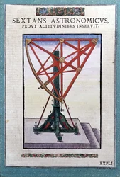 Der astronomische Sextant in „Astronomiae instituatae machanicia“ von Tycho Brahe (1546 - 1601), Wandsbeck