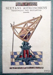 Der astronomische Sextant in „Astronomiae instituatae machanicia“ von Tycho Brahe (1546-1601)