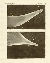 Der große Komet des Jahres 1811 (kolorierte Gravur)