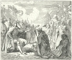 Die Wiederherstellung von Ottokar II. als König von Böhmen durch Rudolf von Habsburg