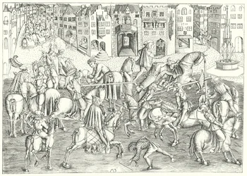 Turnier in München während der Herrschaft von Albrecht IV., Herzog von Bayern