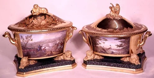 Zwei Terrinen aus dem Preußischen Tafelservice, Berlin, 1816-19