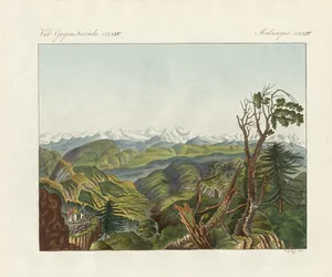Zwei Ansichten des Himalaya