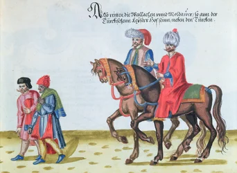 Walachische und moldawische Adlige, Ende des sechzehnten Jahrhunderts