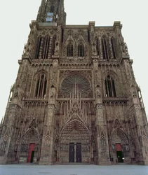 Westfassade der Kathedrale von Straßburg, begonnen 1277