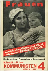 Frauen! Kämpft mit den Kommunisten, wählt Liste 4