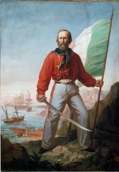 Porträt von Giuseppe Garibaldi in Marsala
