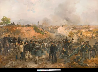 Risorgimento, Zweiter Italienischer Unabhängigkeitskrieg: Die Schlacht von Palestro am 30.05.1859 zwischen dem Österreichischen Kaiserreich und den vereinten Kräften des Königreichs Sardinien-Piemont und Frankreich