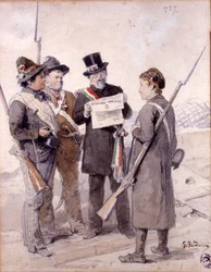 Risorgimento: Die Fünf Tage von Mailand (Cinque giornate di Milano) (18.-22. März 1848): Dies ist eine der ersten Episoden der Revolutionen von 1848 (Teil des Ersten Italienischen Unabhängigkeitskrieges), die den Aufstand der Mailänder Bevölkerung sah