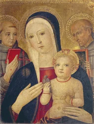 Madonna mit Kind und den Heiligen Franziskus und Bernhard