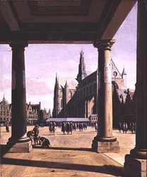 Ansicht von Haarlem mit der Groote Kerk