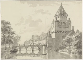 Ansicht der Kleinen Houtpoort, Haarlem
