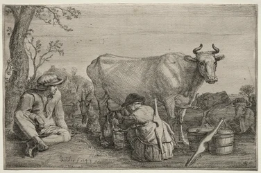 Die Milchmagd, 1643
