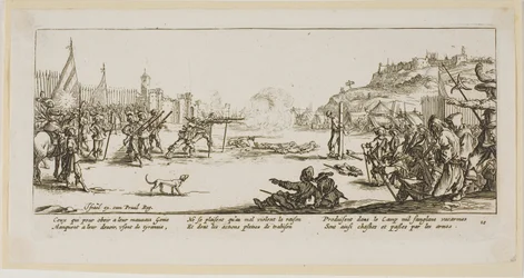 Das Erschießungskommando, Platte zwölf aus Die großen Leiden des Krieges