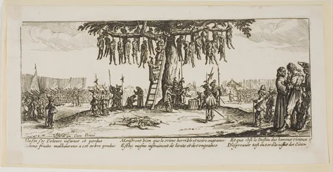 Der Galgen, Platte elf aus Die großen Leiden des Krieges