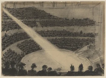 Scheinwerfer auf den Ring des Circus Carré