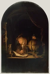 Astronom bei Kerzenlicht, ca. 1650