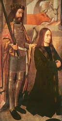 Heiliger Hubertus und Stifter