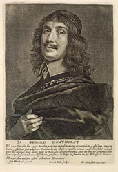Selbstporträt, graviert von Johannes Meyssens (1612-70)