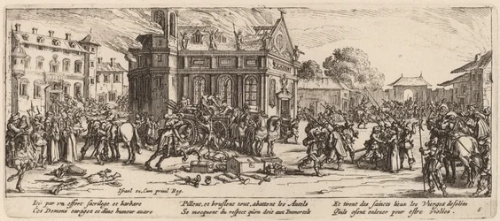 Zerstörung eines Klosters