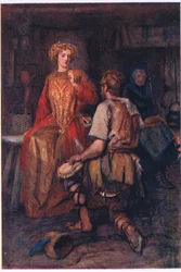 „Oft brachte er wilde Früchte aus dem Wald, deren Seiten rot lächelten!“, Geschichten aus der Feenkönigin veröffentlicht von George Harrap and Company