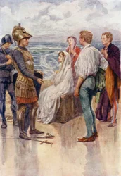 Das Urteil von Artegall (Farblithografie)