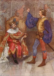 William Shakespeares Stück: Henry IV (Farblithografie)