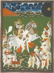 Maharana Bhim Singh in Prozession