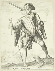 Soldat mit Hakenbüchse (Arkebuse)