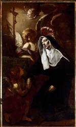 Die heilige Rita von Cascia in Ekstase