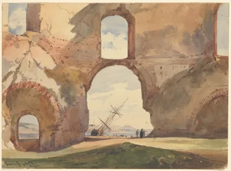Blick durch den Tempel der Venus, Baia