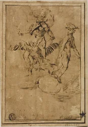 Jupiter und Merkur in den Wolken