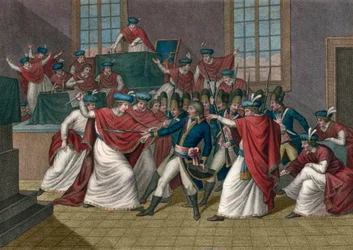 Der Staatsstreich vom 18. Brumaire (9. November 1799). Napoleon Bonaparte stürzte das Direktorium und wurde Erster Konsul