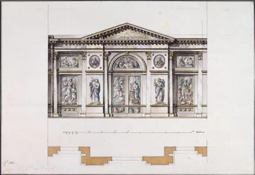 Ikonostase im Smolny-Kloster der Auferstehung in St. Petersburg, 1780er Jahre