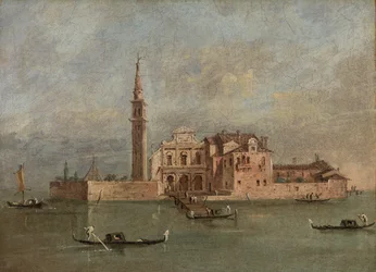 Capriccio einer Insel in der venezianischen Lagune