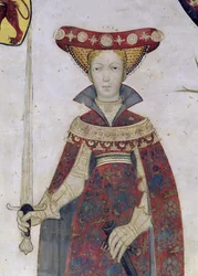 Die neun Helden und die neun Heldinnen, (Detail)