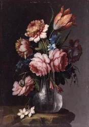 Rosen, Tulpen und Pfingstrosen