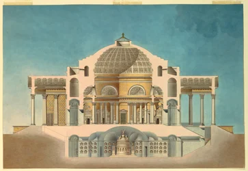 Zeichnung für ein Oratorium (Gedenkkapelle)