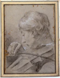 Der Geiger. G. P. Piazzetta (1683 - 1754). Mailand, Brera.