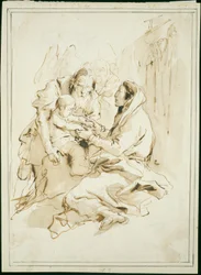 Die Heilige Familie, Heiliger Josef mit einem Buch