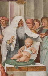 Zentrales Schiff, fünfter nördlicher Spann, Darstellung im Tempel, Gian Francesco Bembo