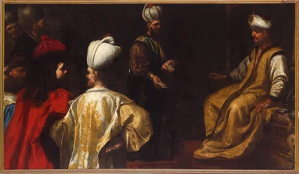 Gio (Giovanni) Agostino Durazzo in Anwesenheit von Sultan Mehmet IV