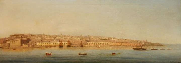 Großer Hafen, Valletta, 1869