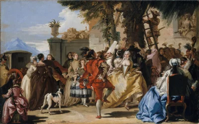 Ein Tanz auf dem Land, ca. 1755