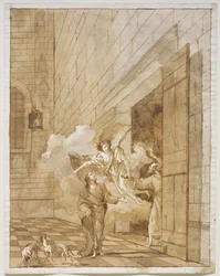 Die Befreiung von St. Peter und St. John aus dem Gefängnis, um 1770