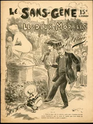 Die Sans Gene - Illustration von Gil Baer (1859-1931): Kunst, Skulptur Statue, Kindheit, Öffentlicher Garten, Nacktheit