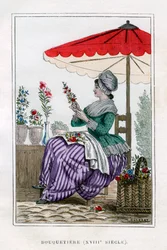 Blumenverkäufer, 18. Jahrhundert 1882-1884