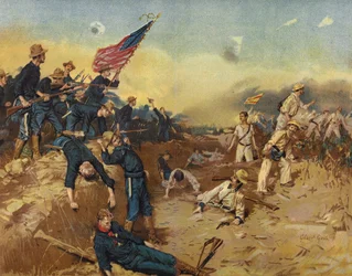 In den Schützengräben vor Santiago