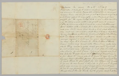 Brief an Samuel Fox von Giles Saunders über den Sklavenhandel, 9. März 1847